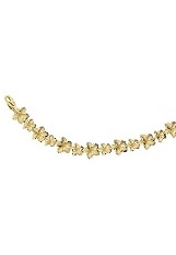 terrific itty-bitty Hawaiian plumeria flower baby gold bracelet
